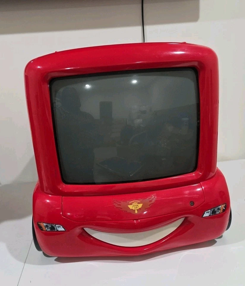 Disney Cars Lightning McQueen C1310ATV CRT TV with Remote Tested/Works - Image 1 of 4