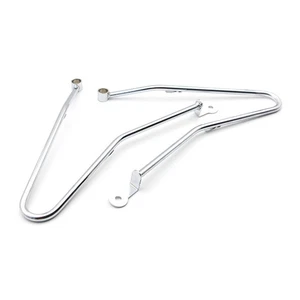 1 Pair Chrome Bracket Iron For Bonneville T100 CARB 2001-2008/EFI 2009-2016 - Picture 1 of 9
