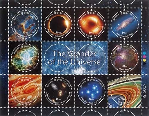 SRI LANKA STAMP 2025 - THE WONDER OF THE UNIVERSE - 2025 (SHEETLET) - Image 1 of 1