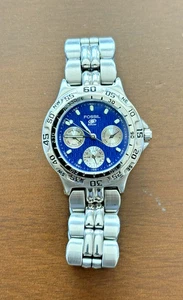 Vintage Fossil Blue (BQ-8793) Unisexuhr Edelstahl mit blauem Zifferblatt - Bild 1 von 3