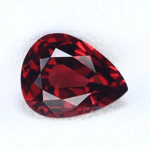 2.32Ct Premium Perfect Pear 9x71 MM 100%Natural Pinkish Red Mozambique Rhodolite - Picture 1 of 8