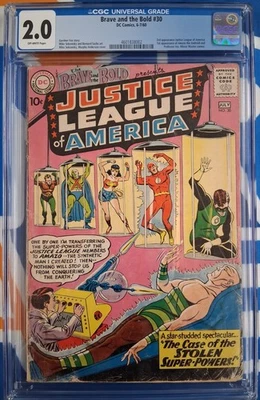 Brave and the Bold #30 CGC: 2.0 - 3rd App Justice League, 1st Amazo, Prof Ivo!!! - Image 1 of 2