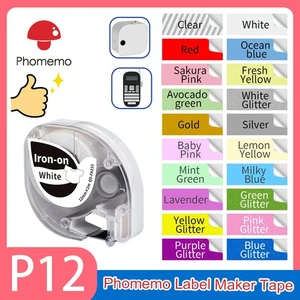 Label Tape for Phomemo P12 Label Maker Plastic Labeling Tape Compatible for Dymo - Bild 1 von 36