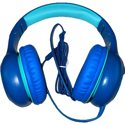 Mpow CH6S Over Ear Wired Headphones Blue New Open Box - Image 1 of 4