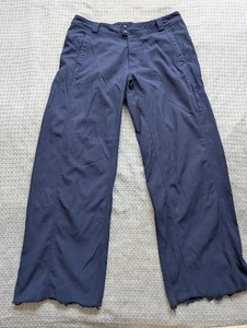 Lululemon Pants Mens Large Navy Blue Straight Leg Raw Hem Outdoor Hiking Gym - Picture 1 of 14