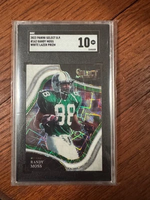 2022 Panini Select DP #162 Randy Moss White  Lazer Prizm SGC 10 - Image 1 of 2