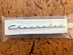 1955-1956 Chevy 210 150 "Chevrolet" Dash Script Emblem-NEW Danchuk Made in USA! - Bild 1 von 3