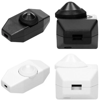 Schnurdimmer stufenlos Drehdimmer 230 V 80 W Leuchtmittel LED Dimmschalter - Bild 1 von 4