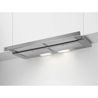 86) AEG DPB3932S 90cm Telescopic Pull-Out Hood - Stainless Steel — 第 1/3 张图片