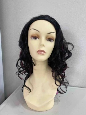 Media peluca sintética mediana 3A clásica rizos peines con cordón + cola de caballo - LG10 Foto 1 de 4