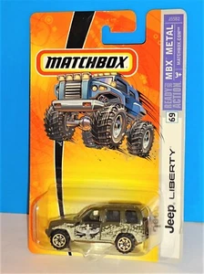 Matchbox 2006 MBX Metal #69 Jeep Liberty Olive Green HTF - Picture 1 of 4
