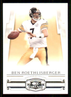 2007 Donruss Threads #121 Ben Roethlisberger - Image 1 of 2
