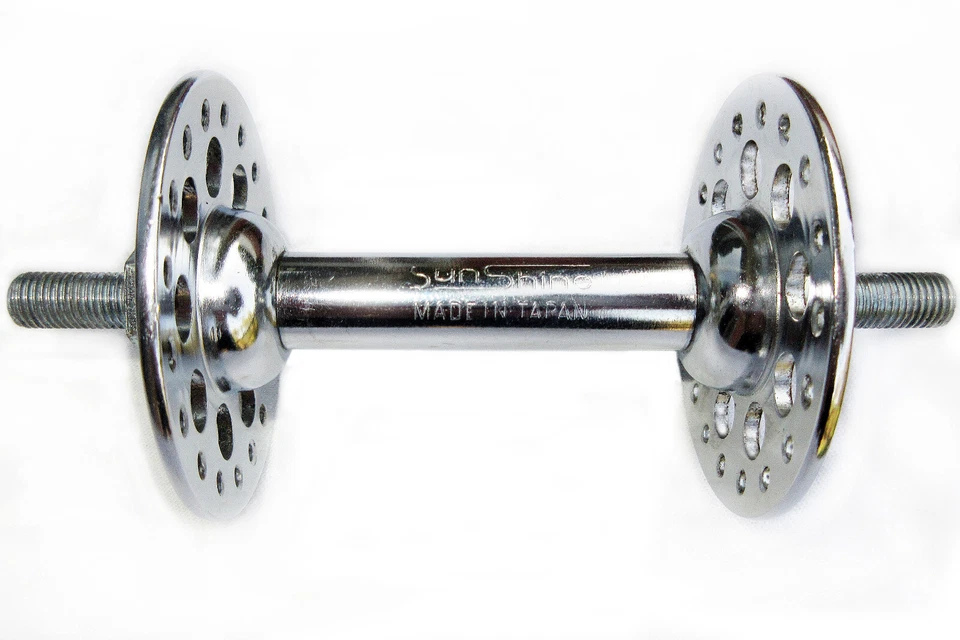 Buje delantero de bicicleta de carretera con brida alta de 36 agujeros de acero NOS de colección de los años 50/60 Foto 1 de 1