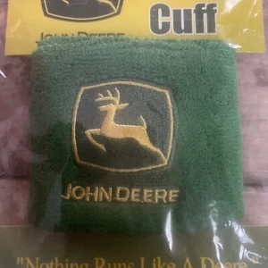 New Vintage John Deere Green Sport Sweat Wrist Band - Picture 1 of 5