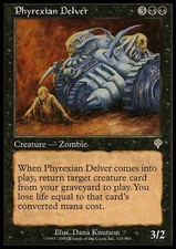 MTG-1x-Heavy Play, English-Phyrexian Delver-Invasion