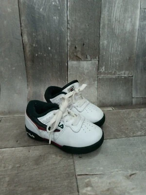 Zapatos informales originales FILA para niños pequeños talla 7 - 7VF80105 157 blanco verde rojo Foto 1 de 4