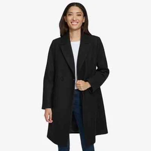 DKNY Women's Fashion Coat Size XXL Black - Picture 1 of 6