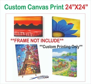 "Lona personalizada imprime tu propia foto gráfico sobre lona artística decoración de pared 24""X24" - Imagen 1 de 3
