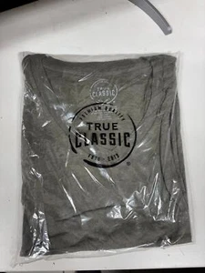 3 Pack True Classic Mens T-Shirts - Short Sleeve Crew Neck Plain, Carbon, M - Picture 1 of 1