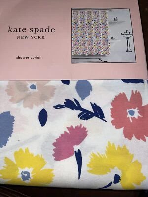 KATE SPADE gala CORTINA DE CHUVEIRO TECIDO FLORAL LUXO 72’ nova - Imagem 1 de 4