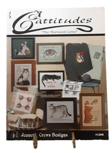 Cattitudes and Cats On Parade (Crossstitch Pamphlets) by Jeanette Crews Designs - Picture 1 of 4