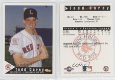 1994 Classic Lynchburg Red Sox Todd Carey #5