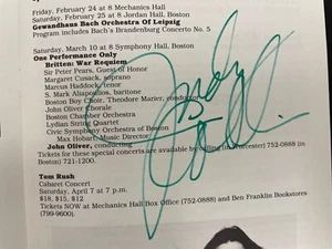 1983 International Artists Series Massachusetts Signed Autographed Judy Collins - Picture 1 of 3