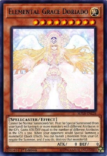 ELEMENTAL GRACE DORIADO (Various Sets) - YuGiOh Rare 1st Ed. Monster - Image 1 of 1