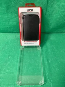 SAMSUNG GALAXY S4 PHONE CASE - TECH21 IMPACT SNAP CASE WITH COVER - BLACK - Picture 1 of 4