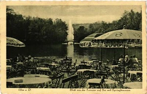 CPA AK Ulm- blick v.d. Terrasse auf See m. Springbrunnen GERMANY (1006851) - Bild 1 von 2