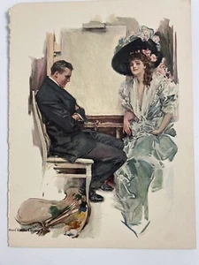 Antique Print Riley Roses Sitting for a Portrait Howard Chandler Christy 1909 - Picture 1 of 5