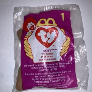 1998 McDonald’s Ty Teenie Beanie Baby Doby #1 Happy Meal Toy - Picture 1 of 4