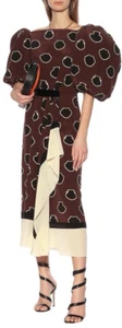 Johanna Ortiz Unexpected Territory Silk Midi Dress sz 8 - Picture 1 of 6
