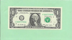 N1S .. 2009 ..UNCIRC $ 1 G 3097 7755 B .... 2009 $ 1 G-B SCHÖNE NOTIZ - Bild 1 von 2