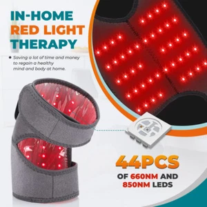 Infrared Red Light Therapy Device Red Light Knee Pad Brace For Joint Pain Relief - Picture 1 of 24