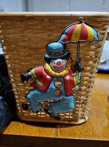 Kids Toy Basket with soft clown motif - Picture 1 of 7