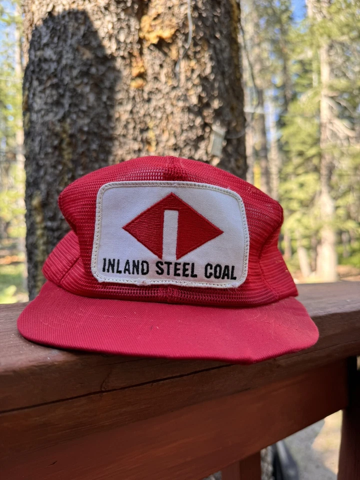 Sombrero de camionero vintage de acero interior carbón Foto 1 de 4