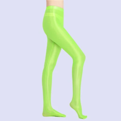 Mujeres Sexy Brillantes Leggings Brillantes Ver a Través de Yoga Jeggings Jogger Prendas para club nocturno Foto 1 de 4