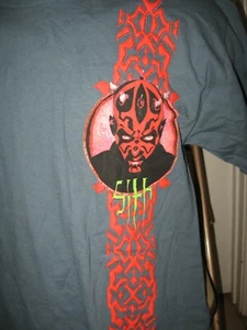 Camiseta De Colección Star Wars Darth Maul Y2K Camisa Sith La Amenaza Fantasma LRG Nueva con Etiqueta - Imagen 1 de 11