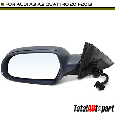 Primed Power Heated Signal Light Mirror for Audi A3 Quattro A3 2011-2013 Driver - Image 1 of 4