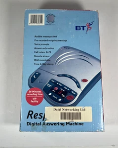 BT Response 75 Plus Digital Telephone Answer Machine No Cassettes Required Grey - Photo 1/9