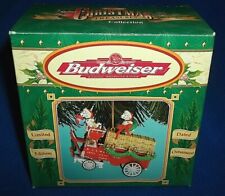 1999 Enesco Budweiser Beer Limited Christmas Ornament Dalmatian Dog