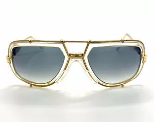 Cazal 656/3 Sunglasses 065SG Crystal/Grey Gradient Lens 61mm - Picture 1 of 7