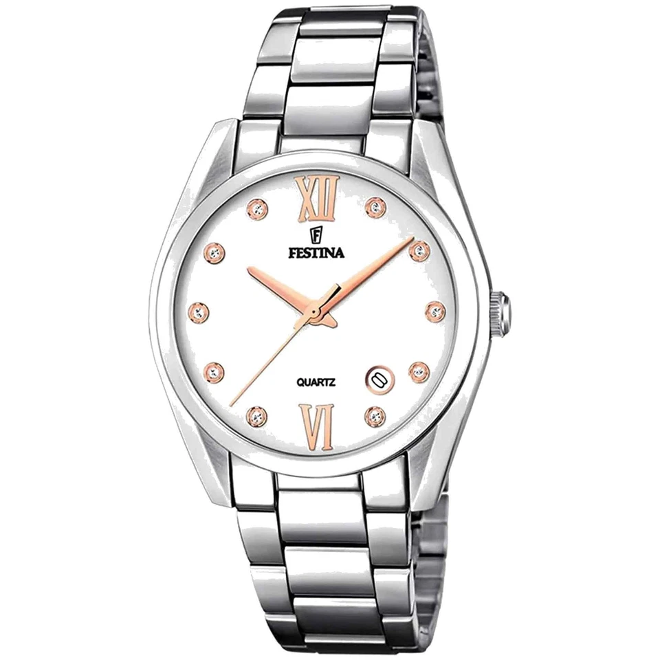 Orologio Da Donna Festina F16790/A Con Cassa Argento E Quadrante Argento - Immagine 1 di 1