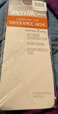 Melville Supreme Dos Pares Hasta la Rodilla Transparente Puntera Reforzada Suave Taupe NUEVO Carrera Foto 1 de 3