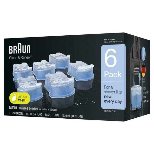 Braun Clean & Renew Refill Cartridges - 6 Count