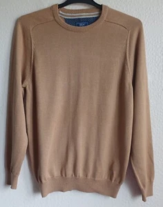 Peter Gribby Light Brown, Round Neck, Smart Jumper - Size Medium, FREE POSTAGE - Picture 1 of 11