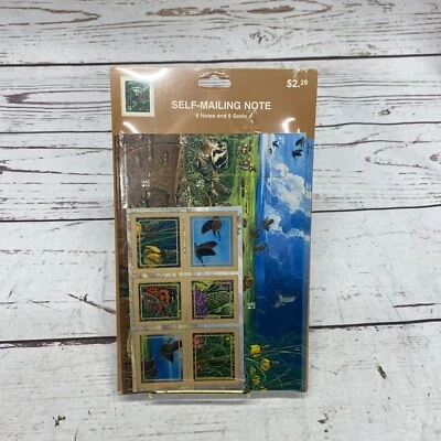 New Hallmark USPS 2001 The Great Plains Prairie Self Mailing Note 6 Cards Seals - Image 1 of 4