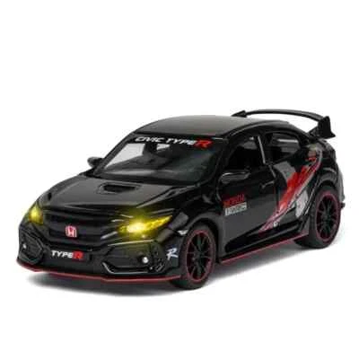 1:32 HONDA CIVIC TYPE-R Alloy Car Model Diecast Toy Vehicle Sound Light - Image 1 of 4