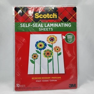 Scotch Self-Seal Laminating Sheets - 10 Count - 9"×12" - Picture 1 of 4